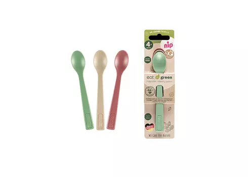 NIP Ложки Eat Green 3 шт.
