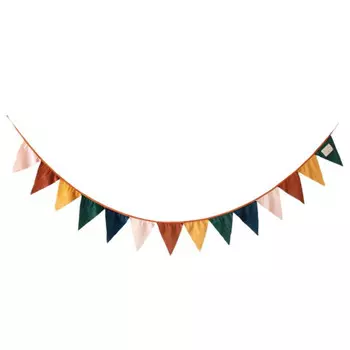 Nobodinoz Гирлянда из флажков Savanna Velvet Garland Sunset 210 см