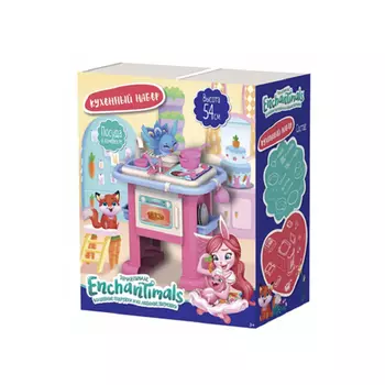 Нордпласт Кухонный набор Энчантималс 54 см + набор посудки