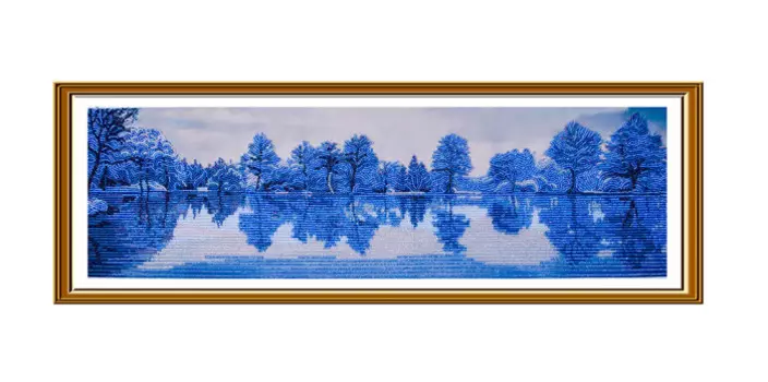 Нова Слобода Набор для вышивания ДК №15 6703 Зимний мотив 69х18 см