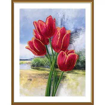 Нова Слобода Набор для вышивания ДК №19 4502 Голландские красавицы 24х18 см