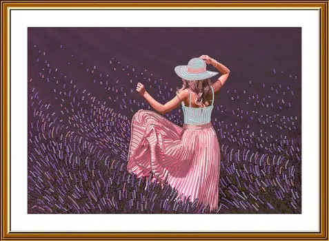 Нова Слобода Набор для вышивания ДК №27 4506 Лавандовое настроение 39,9х25.8