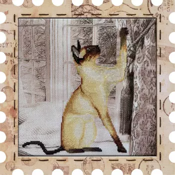 Нова Слобода Набор для вышивания КО №01 Марка 4028 Котэ Педант 24х24см