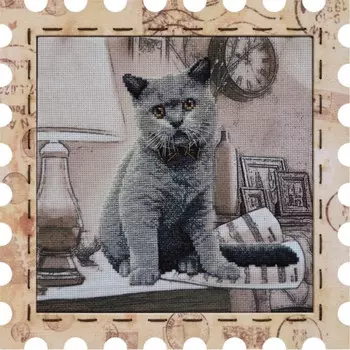 Нова Слобода Набор для вышивания КО №01 Марка 4036 Котэ Дирижёр 24х24 см