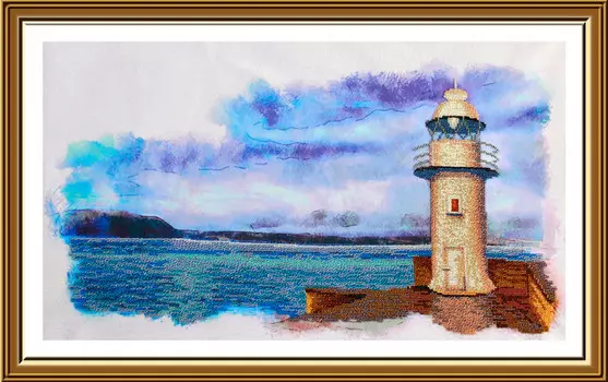 Нова Слобода Набор для вышивания НД №05 1502 Огни родного маяка 58.5х33 см