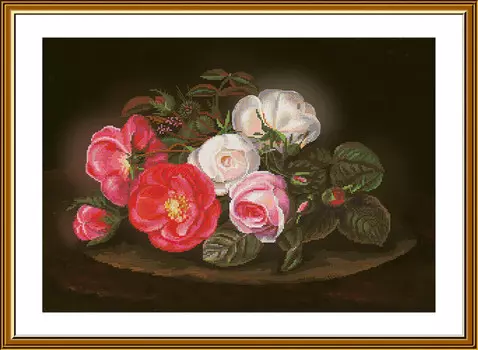 Нова Слобода Набор для вышивания СР №21 3279 Симфония роз 28х41,3 см