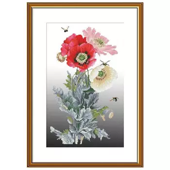 Нова Слобода Набор для вышивания СР №23 2262 Медовые маки 20х34 см