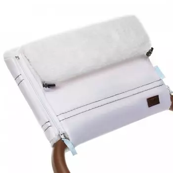 Nuovita Муфта меховая для коляски Alpino Bianco