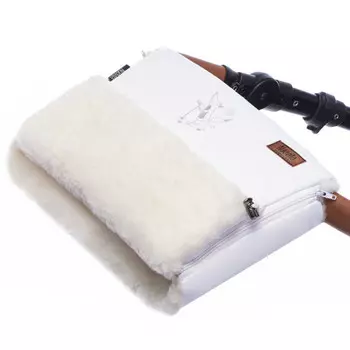 Nuovita Муфта меховая для коляски Islanda Bianco