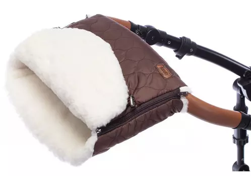 Nuovita Муфта меховая для коляски Polare Bianco