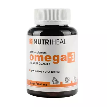 Nutriheal Омега-3 очищенный рыбий жир 60 капсул по 1000 мг