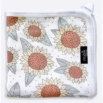 Одеяло Mjolk Муслиновое легкое Подсолнухи 80х80 см