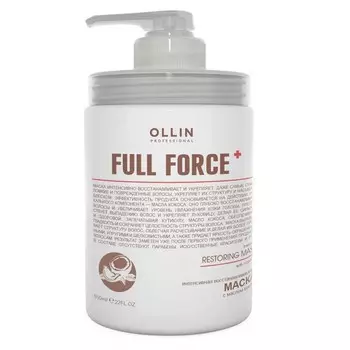 Ollin Professional Full Force Интенсивная восстанавливающая маска с маслом кокоса 650 мл