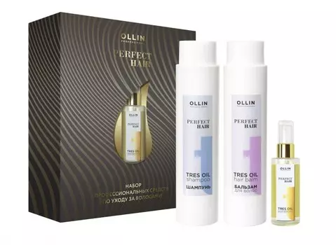 Ollin Professional Perfect Hair Tres Oil Набор Шампунь 400 мл + Бальзам 400 мл + Масло 50 мл