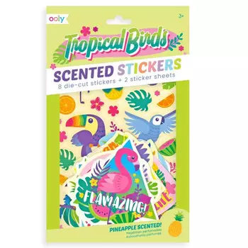 Ooly Набор ароматических наклеек Тропические птицы