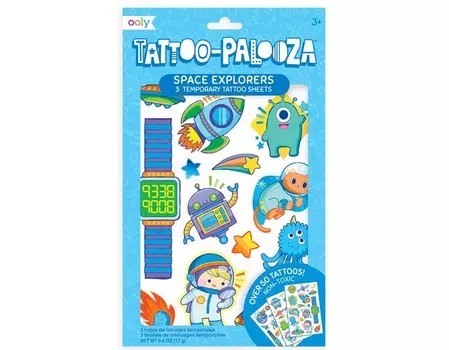 Ooly Переводные татуировки Исследователи космоса