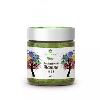 Оргтиум Зеленый чай Матча Латте 3 в 1 100 г