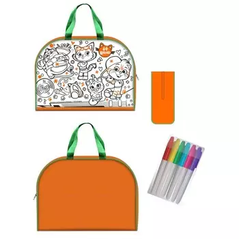 Origami Сумочка для раскрашивания 44 Котенка Дружная четверка