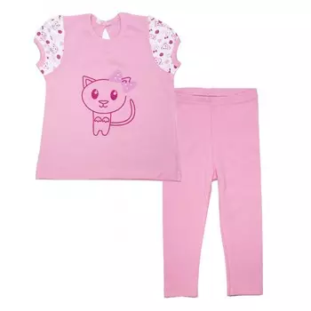 Осьминожка Комплект для девочки Этно-кошки 118-372П-26