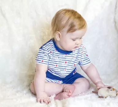 Осьминожка Комплект для мальчика Морская (футболка, шорты)