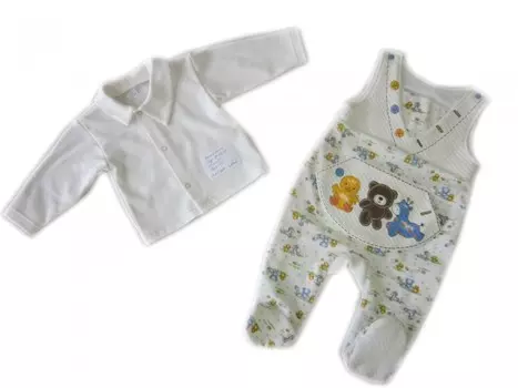 Осьминожка Комплект: кофточка и полукомбинезон Дружба