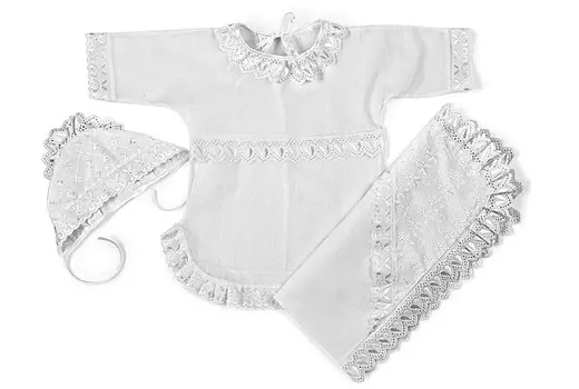 Осьминожка Набор крестильный с чепчиком (девочка)