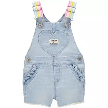 OshKosh B'gosh Полукомбинезон для девочки джинсовый короткий