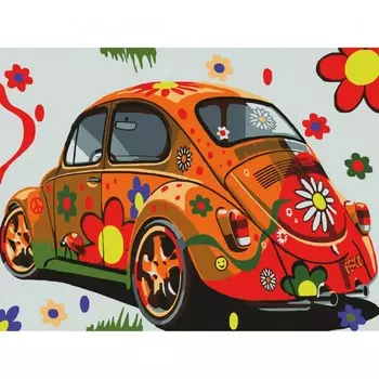 Остров Сокровищ Картина по номерам Автомобиль 40х50 см