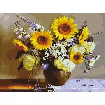 Остров Сокровищ Картина по номерам Осенний букет 40х50 см