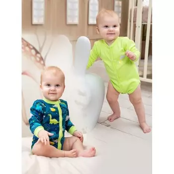 Папитто Боди длинный рукав Дино 2 шт.