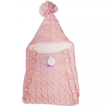 Папитто Демисезонный конверт вязаный на пуговицах