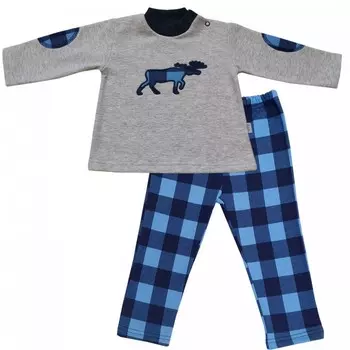 Папитто Комплект одежды Клетка (лось)