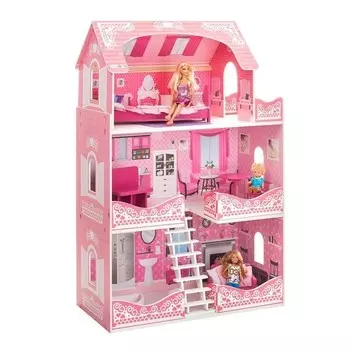 Paremo Деревянный кукольный домик Розет Шери с мебелью (7 предметов)