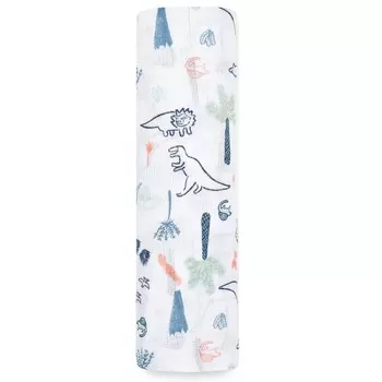 Пеленка Aden&amp;Anais муслиновая Dinotime 112х112