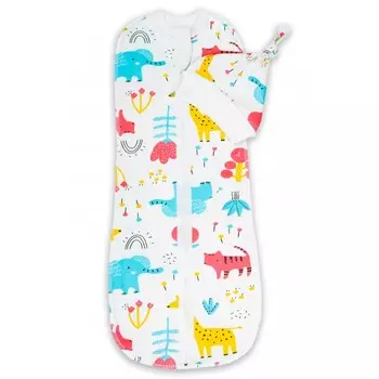 Пеленка AmaroBaby Кокон на молнии с шапочкой Soft Hugs