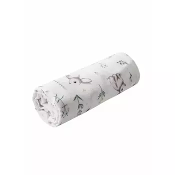 Пеленка AmaroBaby муслиновая Rainbow Зайчики 135х115 см