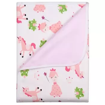 Пеленка Bamboola трехслойная непромокаемая тёплая Принцессы 75х75 см