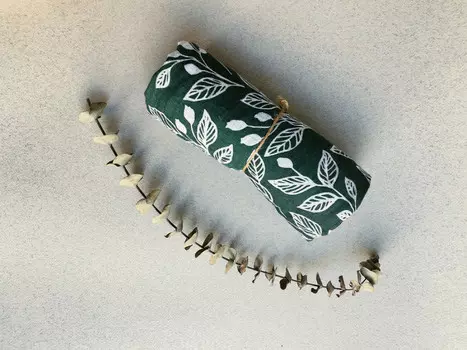 Пеленка Chuckle.kids муслиновая Leaves 120х120