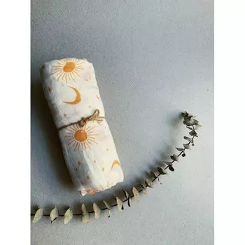 Пеленка Chuckle.kids муслиновая Sun-moon 120х120