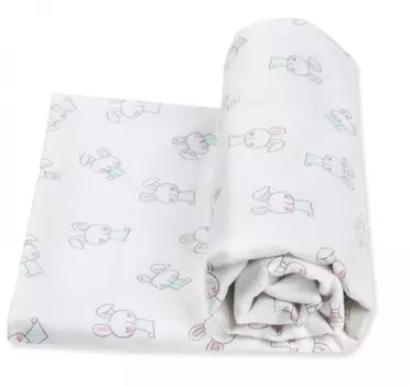 Пеленка Чудо-чадо для новорожденных фланелевая Тренды Зайчики