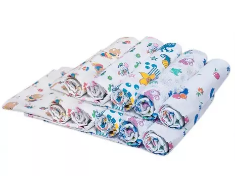 Пеленка Чудо-чадо ситцевая Для самых маленьких 10 шт.