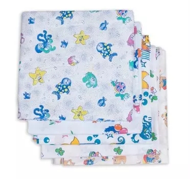 Пеленка Чудо-чадо ситцевая Для самых маленьких 5 шт.
