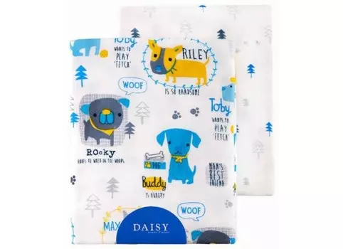 Пеленка Daisy фланель 90х145 2 шт.