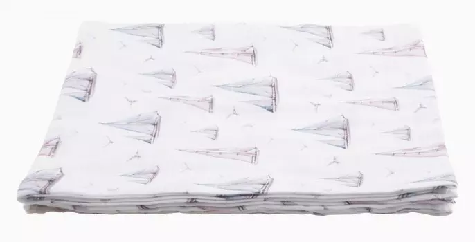 Пеленка Firstday Муслиновая Парусная регата 120х120 см