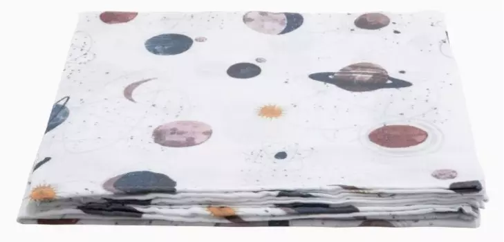 Пеленка Firstday Муслиновая Planets 120х120 см