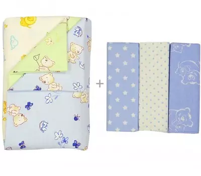 Пеленка Forest kids фланель 3 шт. и ситец 3 шт.