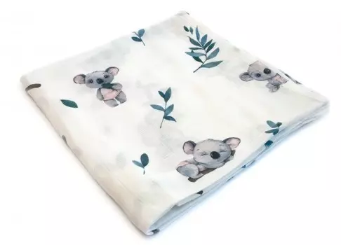 Пеленка MamSis Коалы 120х120 см