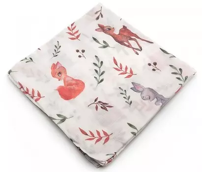 Пеленка MamSis Лесные зверята 120х120 см