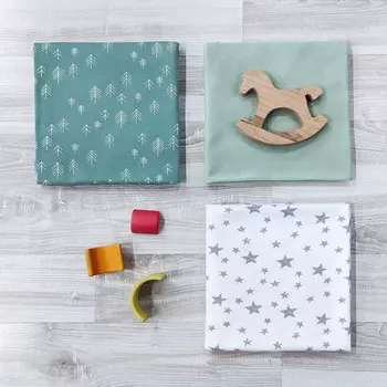 Пеленка Mjolk Ёлочки/Magic Mint/Звёзды 120х85 3 шт.