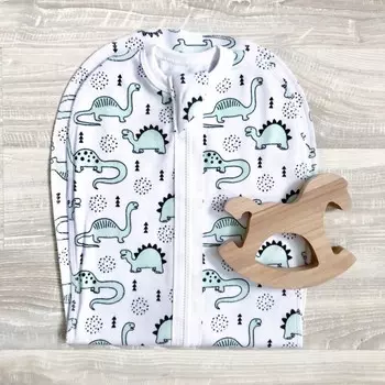 Пеленка Mjolk кокон на двухзамковой молнии Динозавры